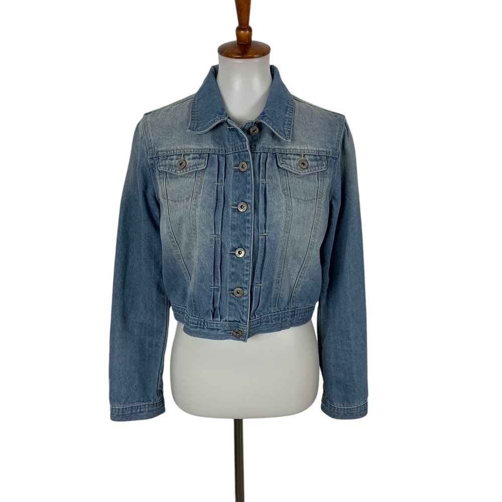 One 5 One Jean Jacket Medium Blue Denim Casual Streetwear Classic Women M